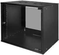 19" Wandschrank ECO, 12 HE, montiert, schwarz