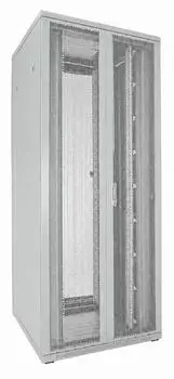 DSIT Serverschrank 19" 42HE 800x800x2000mm perforierte Doppelfl&uuml;gelt&uuml;ren wei&szlig;