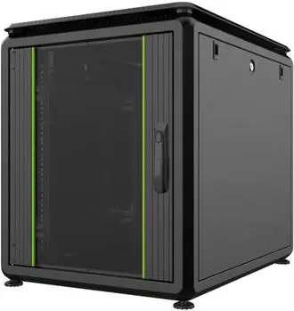Lanview RDL12U68BL 19-Zoll-Standschrank 12U 600x800mm schwarz (RDL12U68BL)