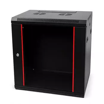 DSIT Baseline 19" 18HE Wandschrank mit Glast&uuml;r 600x450x900mm (Baseline-18U)