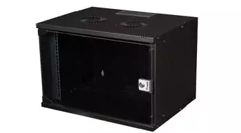 Equip Eco Mount 19" Wandgeh&auml;use 7HE, Flatpack, Sicherheitsglast&uuml;r, IP20, RAL 9005, 400mm tief (EWM-07-5440-B)