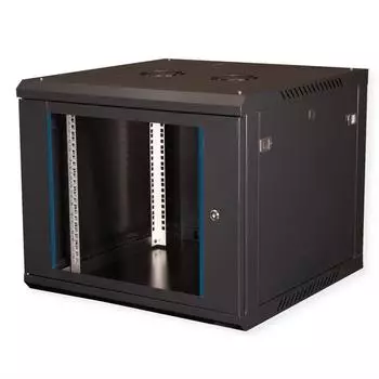 Roline / Secomp RolineSecomp Value 19" Wandgeh&auml;use 9HE, Flatpack, Sicherheitsglast&uuml;r, IP20, RAL 9005, 600mm tief (26.99.0829)