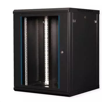 Roline / Secomp RolineSecomp Value 19" Wandgeh&auml;use 15HE, Flatpack, Sicherheitsglast&uuml;r, IP20, RAL 9005, 600mm tief (26.99.0831)