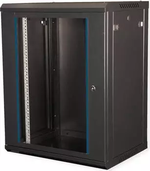 Roline / Secomp RolineSecomp Value 19" Wandgeh&auml;use 15HE, Flatpack, Sicherheitsglast&uuml;r, IP20, RAL 9005, 450mm tief (26.99.0826)