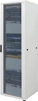 LogiLink Canovate Serverschrank 32HE, Sicherheitsglast&uuml;r, grau, 1000mm tief (D32S81G)