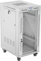 Lanberg FF01 V2 Regal 600x800 mit Glast&uuml;r und 22U LCD