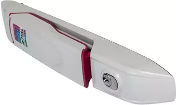 Rittal VX Komfortgriff mit Sicherheitszylinder-Einsatz, Schlie&szlig;ung E1, lichtgrau RAL 7035 (8618.240)