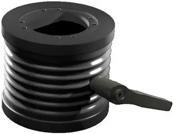 Rittal CP 6206.420 Neigungsadapter drehbar neigbar Aluminium Kunststoff Graphitgrau (RAL 7024) (&Oslash;) 130 mm 1 St. Piece