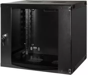 LogiLink 19" Wandschrank 9HE schwarz (W09F64B)