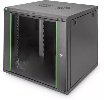 Digitus 12HE Wandgeh&auml;use schwarz (DN-19 12U-6/6-EC-SW)