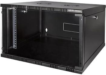 LogiLink 19" SOHO Wandschrank 6HE 540 x 400 mm unmontiert schwarz (W06A40B)