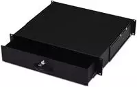 DIGITUS 2HE abschl. Dokumentenabl. m. Griff 88x481x400 mm, Farbe schwarz (RAL 9005)