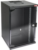 Hmf - 63409-02 Netzwerkschrank, Serverschrank 10 Zoll, 9 He, 300 Mm Tiefe, Voll