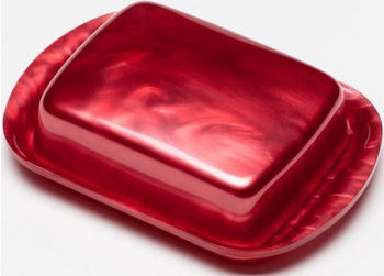 G.F. Butterdose aus Acrylglas groß rot