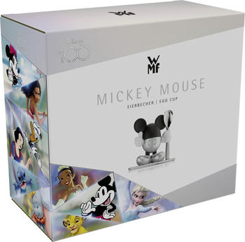 WMF Disney Mickey Mouse Eierbecher mit Löffel 2-teilig Silber