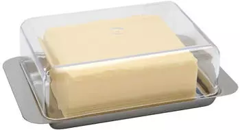 APS Kühlschrank-Butterdose Edelstahl 16x9,5cm