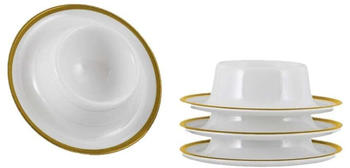 Gimex Linea Line Eierbecher gold 4er Set