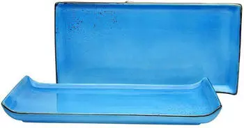 CreaTable NATURE COLLECTION Bbq Platte 2-teilig Blau