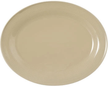 Seltmann Weiden Beat Sandbeige uni Servierplatte oval 35x28cm