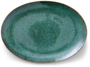 Bitz Servierplatte oval black/green 45 x 34 cm