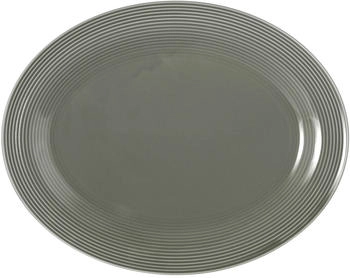 Seltmann Weiden Beat Perlgrau uni Servierplatte oval 35x28cm