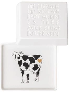 räder Butterdose klein "Der Mensch lebt nicht vom Brot allein" (17433)