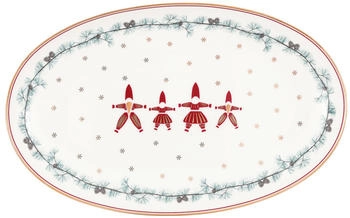 Greengate Juana Servierplatte oval small white 15x24cm