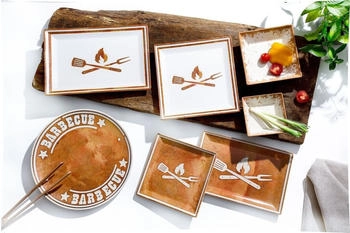 Ritzenhoff & Breker Servierplatte 30x20cm 6er Set Rusty