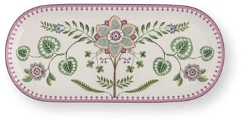 PiP Studio Lily&Lotus Kuchenplatte weiss/lila 33cm