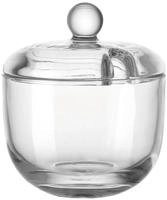 Leonardo Zuckerdose Delight 061141, transparent, aus Glas, mit Deckel, 10,5 x 9...