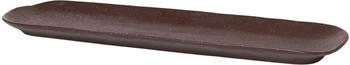 Broste Copenhagen Shape Puce Brown mit Struktur Platte 40 x 11 cm