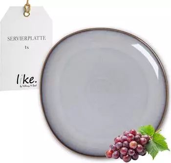 Villeroy & Boch Lave Beige Servierteller 31,5x32 cm, Beige Beige