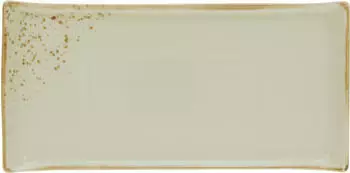 CreaTable 2er-Set Platte Nature Collection 16,5x33 cm Steinzeug Beige Creme