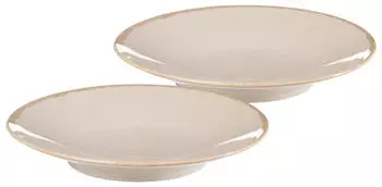 Ritzenhoff & Breker Servierplatte 31cm 2er Set Sahara creme