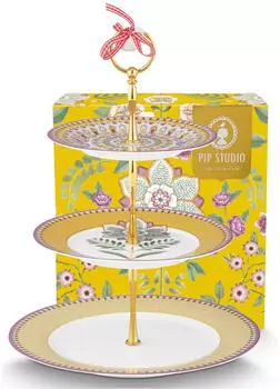 PiP Studio STUDIO Lily&Lotus Yellow Etagere 3tlg