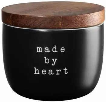 ASA hey! Marmeladendose made by heart schwarz 0,25l