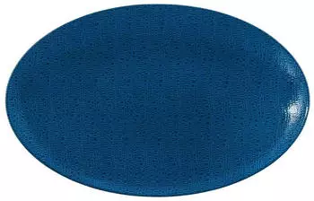 Seltmann Weiden Life Fashion Classic Blue Servierplatte oval, Porzellan, 40x26cm