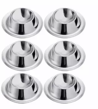 Westmark Eierbecher 6er-Set, rund, stapelbar, Edelstahl, &Oslash;8,5cm (207222E3)