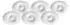 Villeroy & Boch Royal Eierbecher mit Ablage, 6er Set, 12,5 x 11,3 cm, Premium Bone Porzellan, Weiß