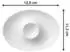 Villeroy & Boch Royal Eierbecher mit Ablage, 6er Set, 12,5 x 11,3 cm, Premium Bone Porzellan, Weiß