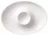 Villeroy & Boch Royal Eierbecher mit Ablage, 6er Set, 12,5 x 11,3 cm, Premium Bone Porzellan, Weiß