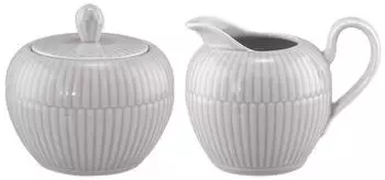 Seltmann Weiden Amina Milch- & Zucker-Set 2-teilig (gro&szlig;) - Silbergrau