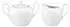 Seltmann Weiden Amina Milch- & Zucker-Set 2-teilig (klein) Weiß mit Goldrand