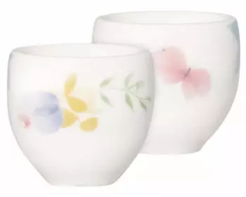Hutschenreuther Fr&uuml;hlingsgr&uuml;sse Blumenwiese Eierbecher 5cm Set 2tlg