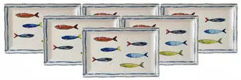 Ritzenhoff & Breker Servierplatte 23 x 34cm 6er Set Maro