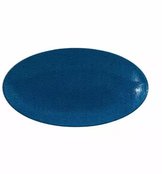 Seltmann Weiden Servierplatte oval Life Fashion Classic Blue, Porzellan, 33x18cm