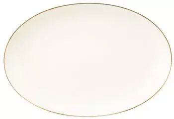 Seltmann Weiden Savona Servierplatte 35,1 x 24,2 cm Goldlinie
