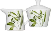 Ritzenhoff & Breker Milch- und Zuckerset "Evora" Geschirr-Set mit Botanik-Motiv