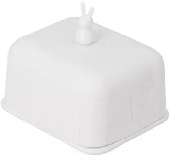 räder Butterdose Osterwiese 250g 11 x 9,8 cm Weiß
