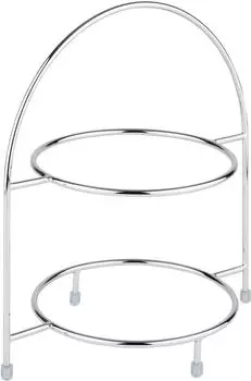 APS Serviergestell 2-stufig, Metall hartverchromt, 29x19,5x30cm (33219)